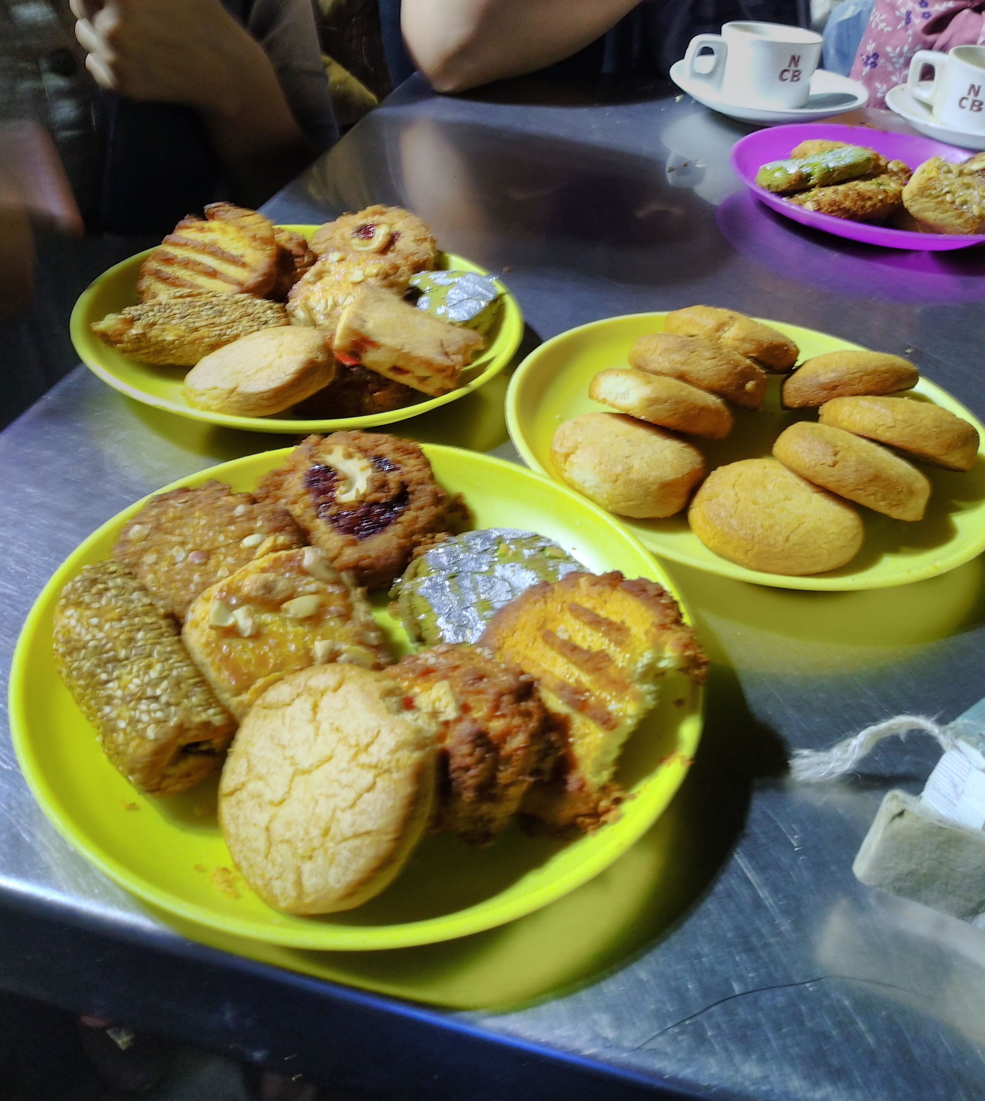 Refreshing Chai and biscuit platter at Nimrah